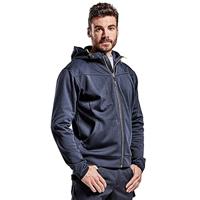 Blåkläder Hoodie met rits 33632526 | Zwart/Rood | Maat XXL - 7330509564721 - thumbnail