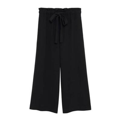 Mango high waist wide leg culotte zwart