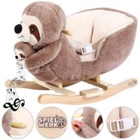 Schommeldier Luiaard Bruin met Veiligheidsriem en muziek - thumbnail