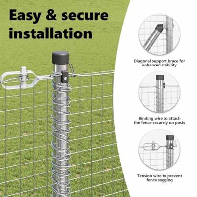 VidaXL Afrasteringspaal zilver 10 x 1,6 m (25 x 25 mm gaas) staal VidaXL Afrasteringspaal zilver 10 x 1,6 m (25 x 25 mm gaas) staal