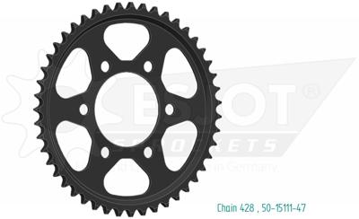 ESJOT Chain wheel 428 48z steel black