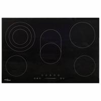 Keramische kookplaat 5 kookzones aanraakbediening 8500 W 90 cm - thumbnail