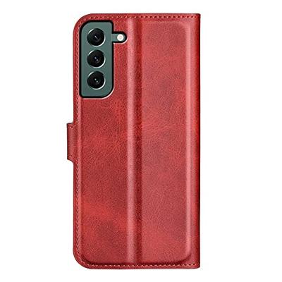 Lunso - Samsung Galaxy S23 Plus - cover bookcase hoes - Rood Lunso - Samsung Galaxy S23 Plus - cover bookcase hoes - Rood