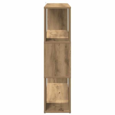Boekenkast/kamerscherm 100x24x94 cm artisanaal eikenkleur