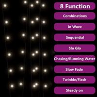 VidaXL 5 st lichtslinger met 200 led&apos;s solar binnen/buiten koudwit - thumbnail