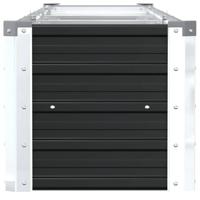 Plantenbak verhoogd 320x40x45 cm gegalvaniseerd staal antraciet - thumbnail