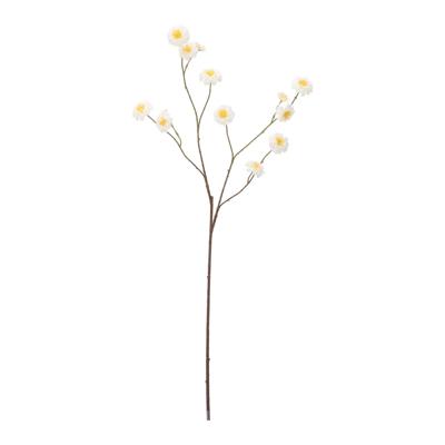 Zinna Kunstbloem Vertakt 110cm Creme