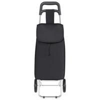VidaXL Winkel trolley zwart 35 x 28 x 92 cm oxford stof - thumbnail