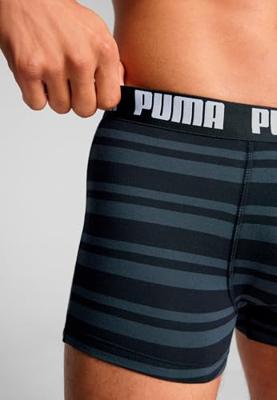 Puma Boxershorts Everyday Heritage Stripe 2-pack Black / Black-L
