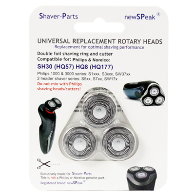 ScanPart für Philips HQ8, HQ9, HQ177 und Remington RR-330C, RR-350C Scheerkop Zwart 1 set(s)