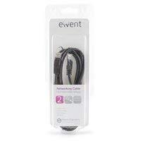 Ewent EW9526 netwerkkabel Zwart 2 m Cat5e U/UTP (UTP) netwerkkabel (2 m, Cat5e, U/UTP (UTP), RJ-45, RJ-45, zwart) - thumbnail