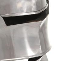 VidaXL Ridderhelm middeleeuws replica larp staal zilverkleurig - thumbnail