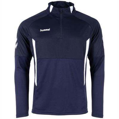 hummel Authentic 1/4-Zip Trainingstrui Donkerblauw Wit