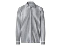 esmara Men Heren overhemd (Wit/blauw, L (41/42)) - thumbnail