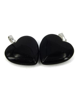 Hartvormige Edelstenen Hanger Onyx (20 mm)