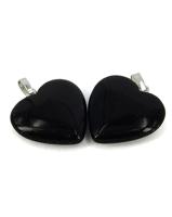 Hartvormige Edelstenen Hanger Onyx (20 mm) - thumbnail