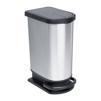 Rotho paso duo pedaalemmer 50l zilver/metallic - thumbnail