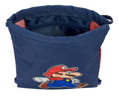 Rugtas met Koordjes Super Mario Trick Rood Donkerblauw 26 x 34 x 1 cm Rugtas met Koordjes Super Mario Trick Rood Donkerblauw 26 x 34 x 1 cm