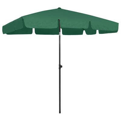 VidaXL Strandparasol 200x125 cm groen VidaXL Strandparasol 200x125 cm groen