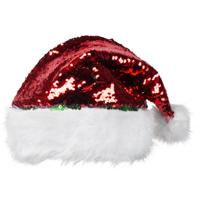 Boland Kerstmuts Met Pailletten Unisex Rood/groen - thumbnail