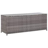 Tuinbox 120x50x60 cm poly rattan grijs - thumbnail