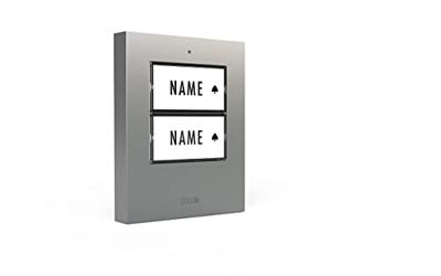 m-e modern-electronics 41304 Zender voor Draadloze deurbel Verlicht, Met naambord