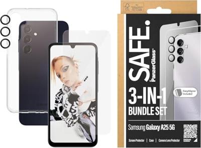 PanzerGlass 3-in-1 Bundle Edge2Edge Glass + Case + Lens Set (hoesje + beschermglas) Samsung Galaxy A25 5G