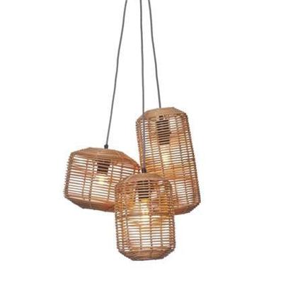 GOOD&MOJO Hanglamp 'Tanami' Set van 3 stuks, Rotan, kleur Naturel GOOD&MOJO Hanglamp 'Tanami' Set van 3 stuks, Rotan, kleur Naturel