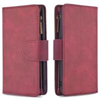 Voor iPhone SE 2020 / 8 / 7 Skin Feel Afneembare magnetische rits horizontale flip pu lederen kast met Multi-Card Slots & Holder & Wallet & Photo Fram - thumbnail