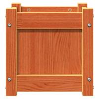 Plantenbakken 2 st cm massief grenenhout waxbruin - thumbnail