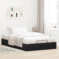 Bedframe zonder matras 120x190 cm fluweel zwart - thumbnail
