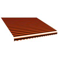 VidaXL Luifeldoek 400x300 cm canvas oranje en bruin - thumbnail