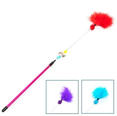 Nobleza Kattenhengel - Pluim en kralen - 46 cm