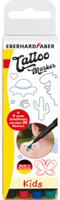 Eberhard Faber EF-559504 Tattoo Marker Kids 4 Stuks + Sjablonen - thumbnail