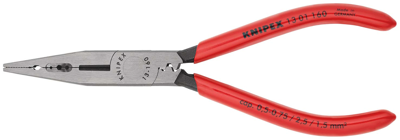 Knipex Bedradingstang | Kunststof bekleed | Zwart geatramenteerd | Lengte 160 mm | Zelfbedieningskaart/blister - 13 01 160 SB
