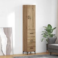 Hoge kast Artisan Eiken 69,5 x 34 x 180 cm Bewerkt hout - thumbnail