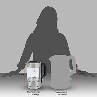 Profi Cook PC-WKS 1229 G Waterkoker Aantal/Volume: 1.0 l Inox Profi Cook PC-WKS 1229 G Waterkoker Aantal/Volume: 1.0 l Inox