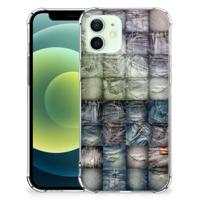 Anti Shock Bumper Case iPhone 12 Mini Spijkerbroeken - thumbnail