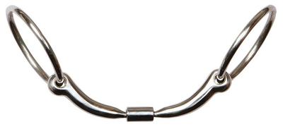 Harrys Horse Anatomisch dubbel Roll-R 14mm watertrens grijs maat:13,5 Harrys Horse Anatomisch dubbel Roll-R 14mm watertrens grijs maat:13,5
