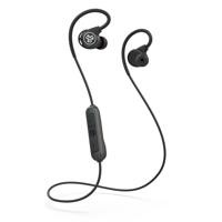 Jlab Audio Fit Sport 3 draadloze oordopjes, bluetooth oordopjes met flexibele oorhaakjes met geheugendraad, IP55 zweetbestendigheid, ruisisolatie en aangepast EQ3-geluid, zwart - thumbnail