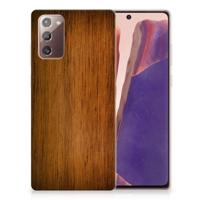 Samsung Note 20 | Bumper Hoesje | Donker Hout - thumbnail