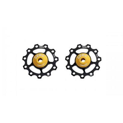 Shimano Cema derailleurwieltjes alu 9/10/11v rvs-keramisch zwart Shimano Cema derailleurwieltjes alu 9/10/11v rvs-keramisch zwart