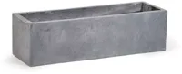 Mcollections balkonbak clayfibre 60x17,2x17,2 cm grijs - thumbnail