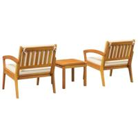 Bistroset 3 pcs Bruin 59,5 x 70,5 x 72,5 cm Polyester - thumbnail