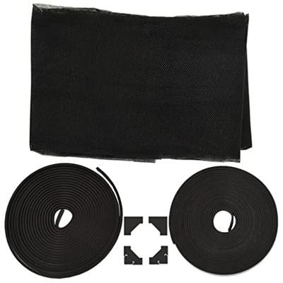 VidaXL Insectenhor voor ramen magnetisch 80x120 cm antracietkleurig