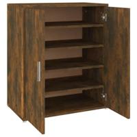 VidaXL Schoenenkast 60x35x70 cm bewerkt hout gerookt eikenkleurig - thumbnail