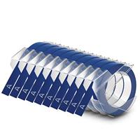 Relieftape dymo embossing vinyl 9mm blauw - thumbnail