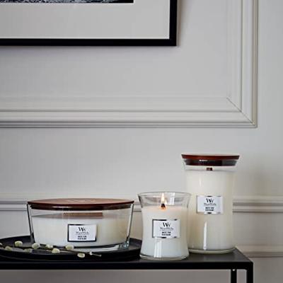 Woodwick White Teak Large Candle - thumbnail