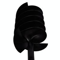 VidaXL Grondboor met handvat en schroefkop 180 mm (zwart) - thumbnail