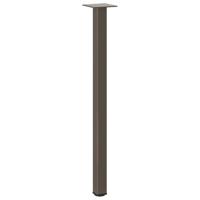 Console tafelpoten 4 st 72-74 cm staal naturel - thumbnail